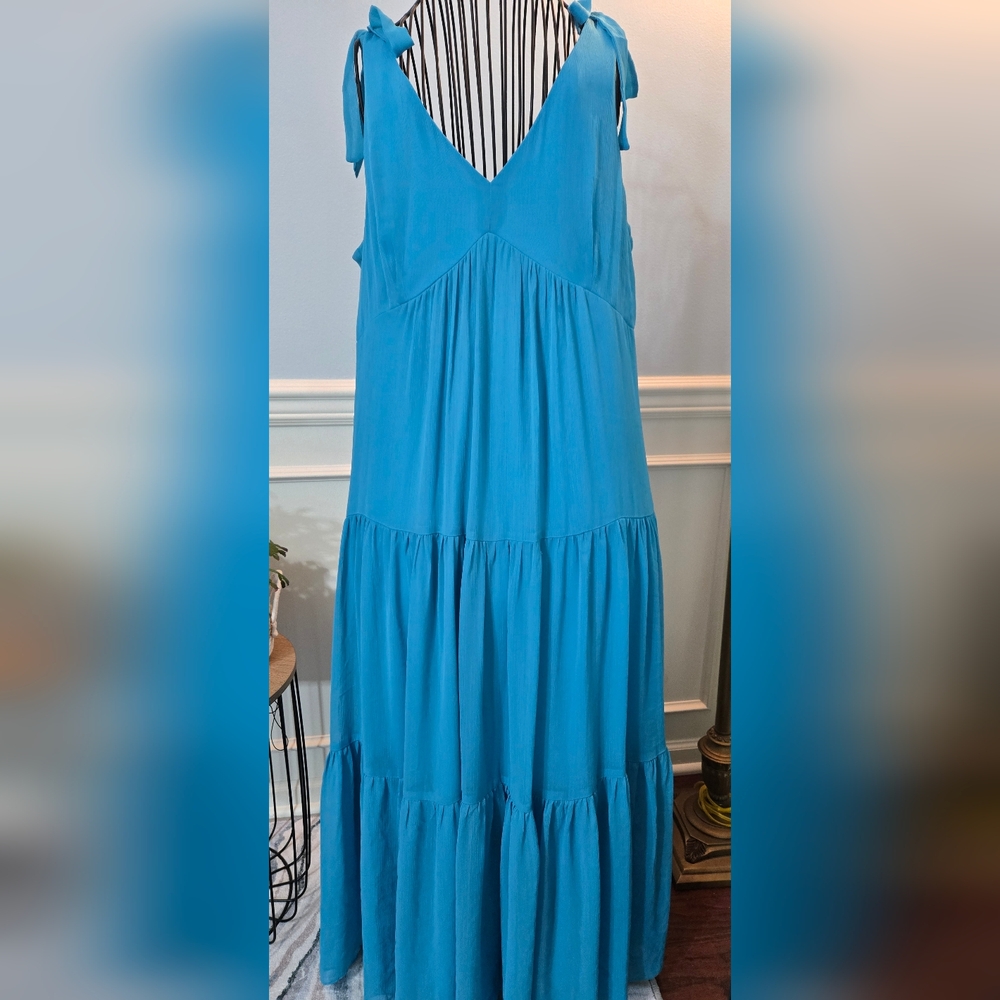 Danny & Nicole Sky Blue Maxi Dress